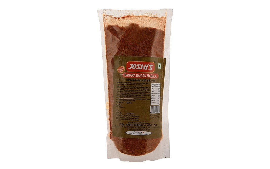 Joshi's Bagara Baigan Masala    Pack  200 grams